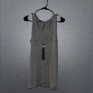 Black and White Striped Dress